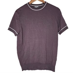 Paul Jones Short Sleeve Pullover Knit Shirt in Black Size M